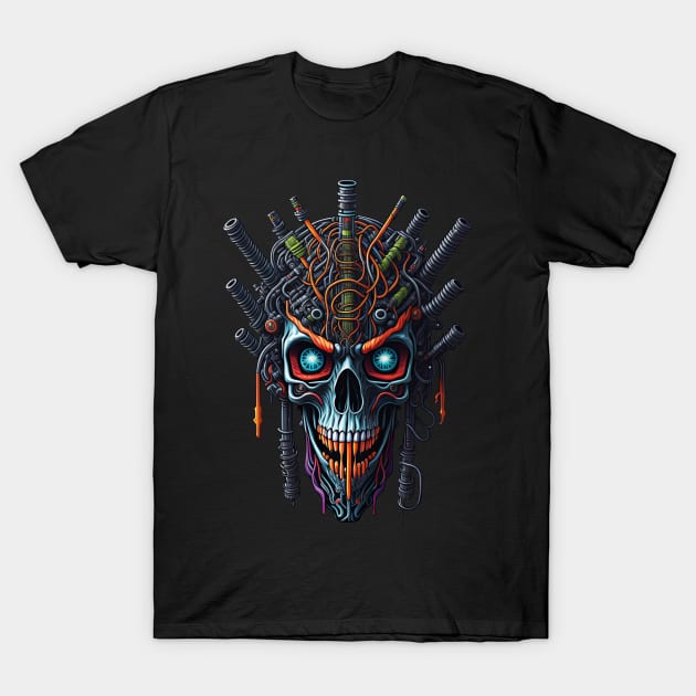 Cyborg Heads T-Shirt by Houerd